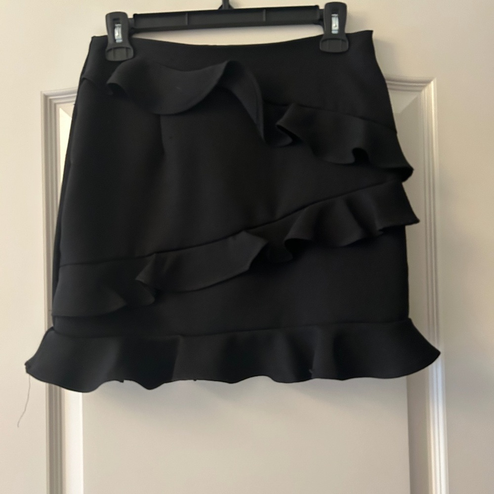 Black Ruffle Skirt Size Small